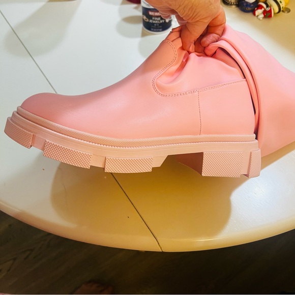 Cape Robbin Baby Pink Thigh High Campi Platform Boots - Size 11 - Picture 8 of 14